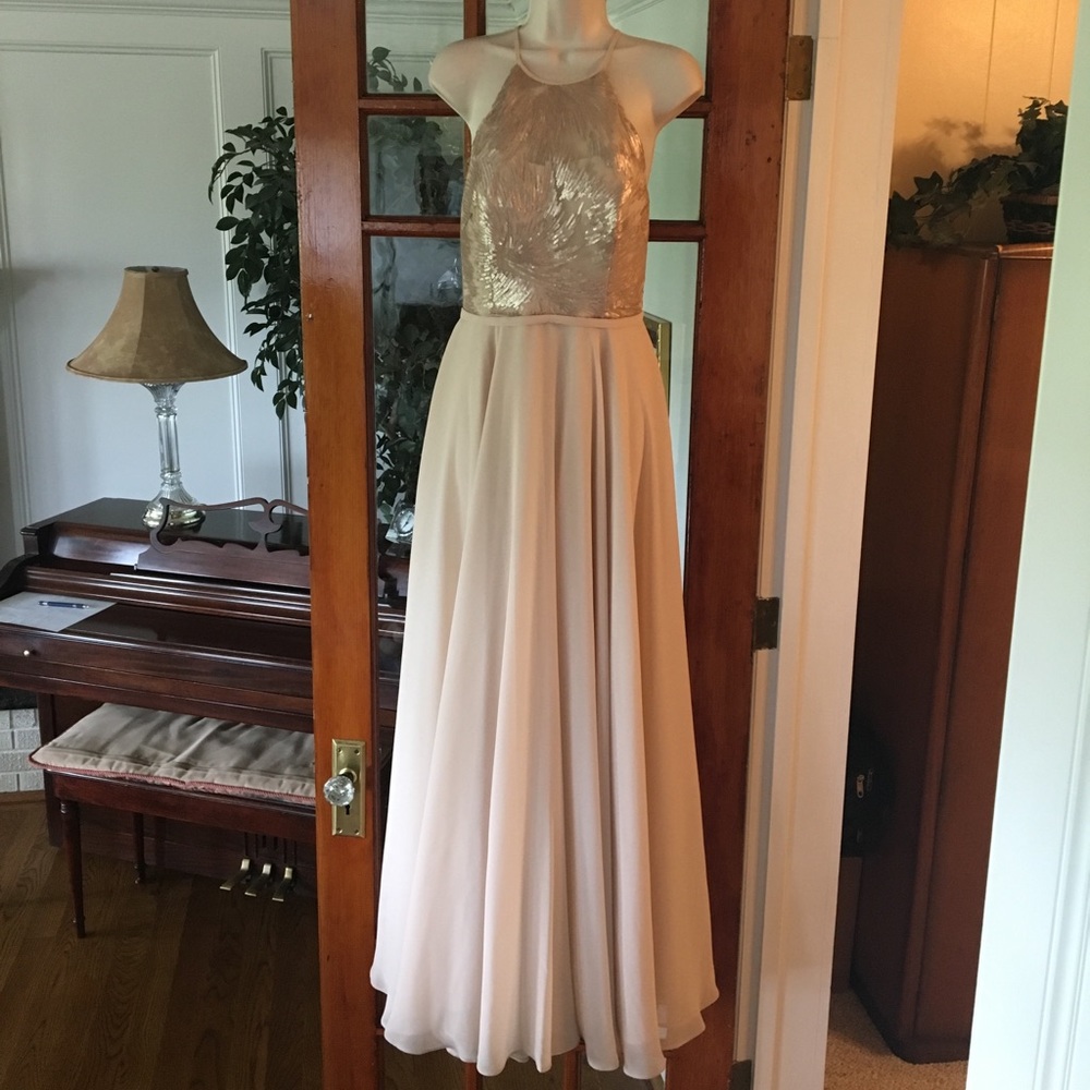 Champagne evening gown